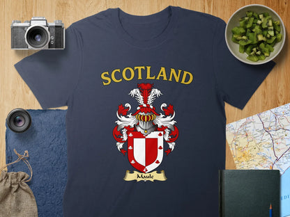 Scotland Maule Crest Design Graphic T-shirt product type