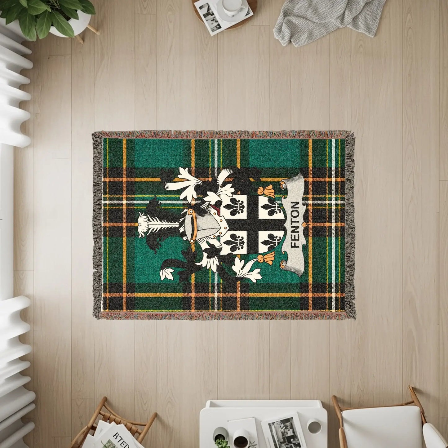 Fenton Family Crest Green Tartan Plaid product type
