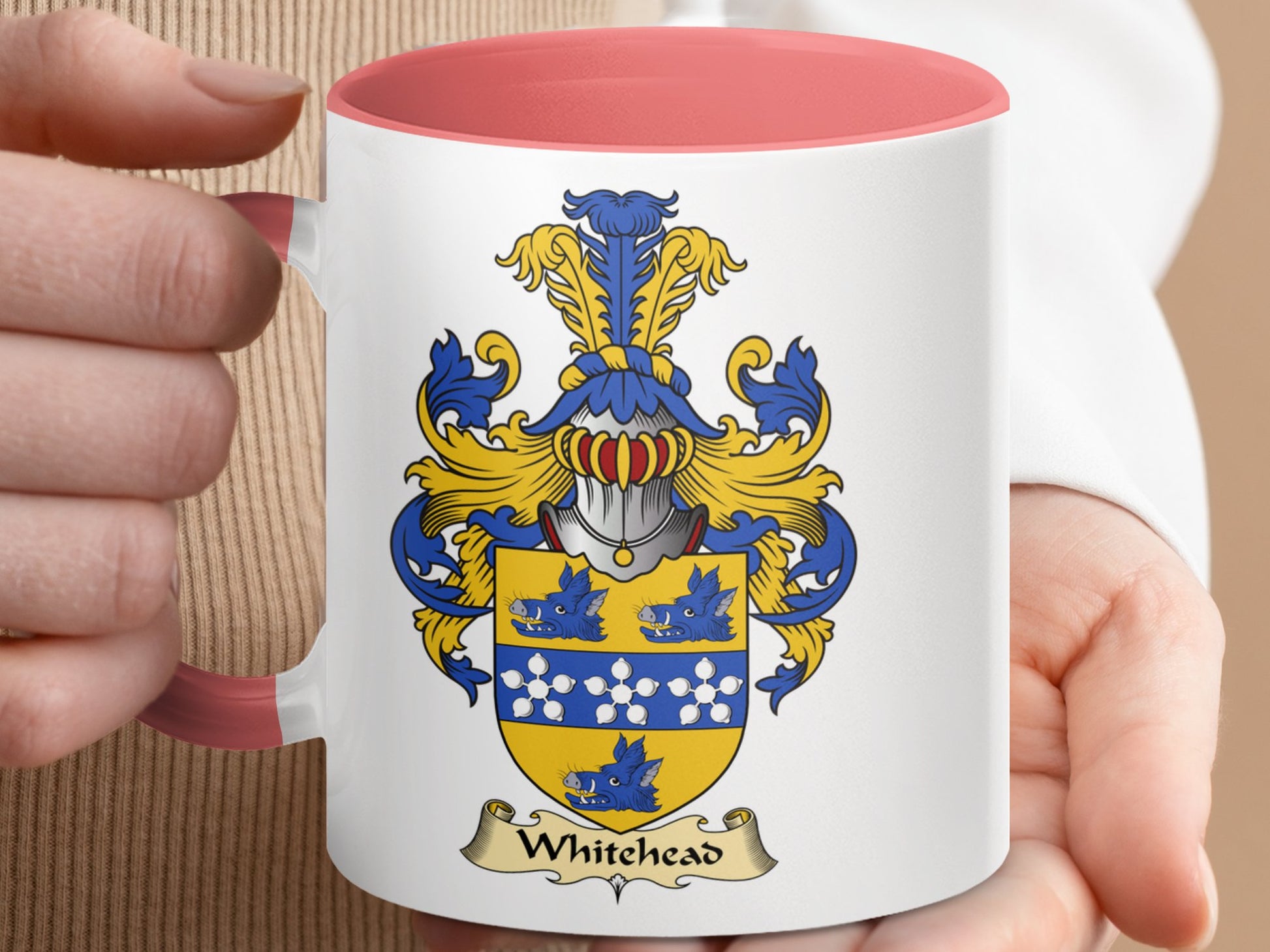 Clan Whitehead Scottish Coat of Arms Mug - Living Stone Gifts