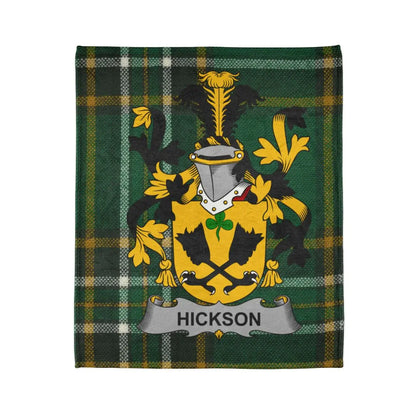 Hickson Family Crest Green Tartan Blanket product