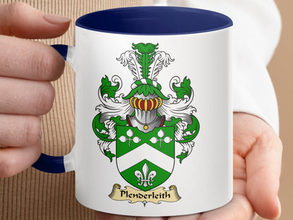 Traditional Scottish Clan Plenderleith Coat of Arms Mug - Living Stone Gifts