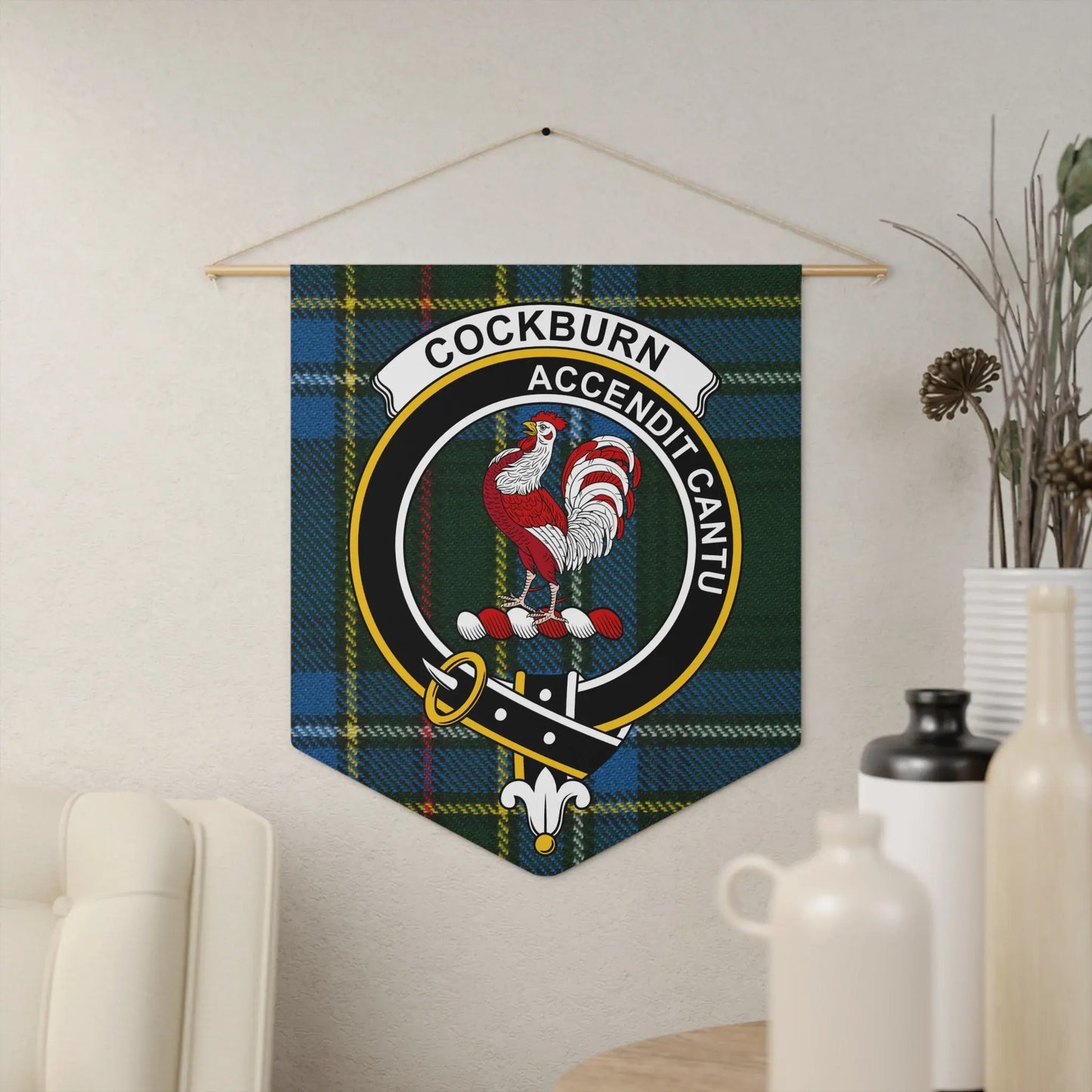 Cockburn Accentit Cantu Clan Crest Wall Hanging product type