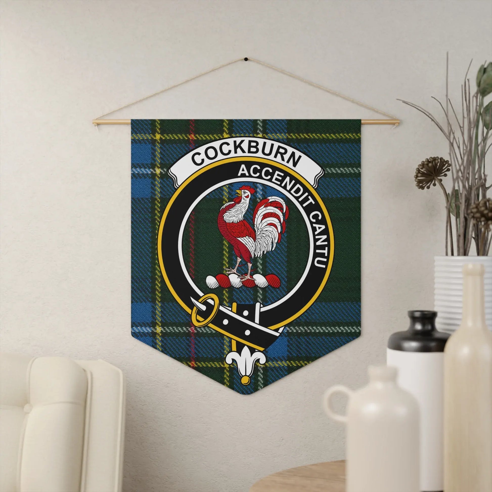 Cockburn Accentit Cantu Clan Crest Wall Hanging product type