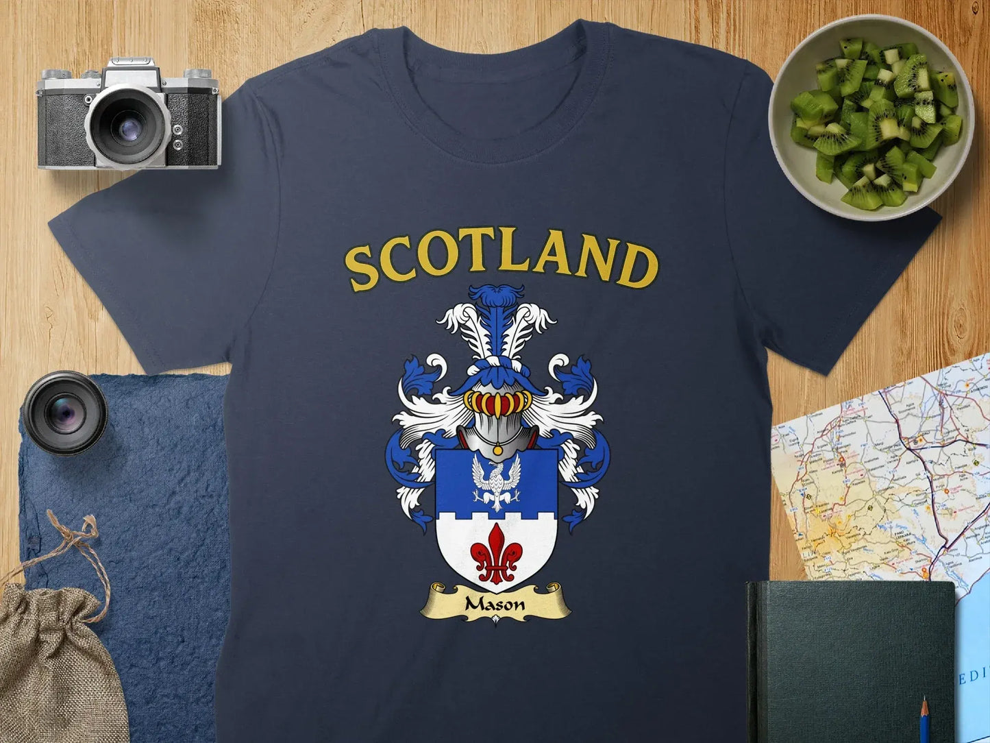 Scotland Mason Crest Design Graphic T-shirt product