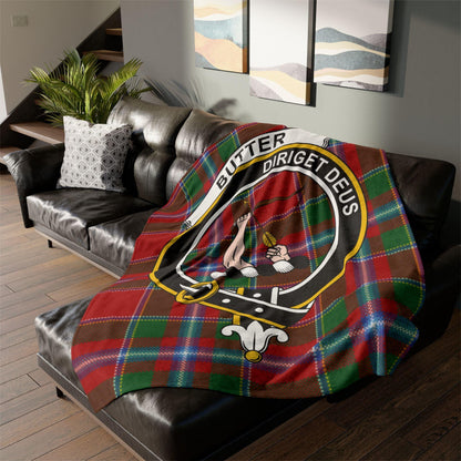 Butter Clan Crest Scottish Tartan Blanket