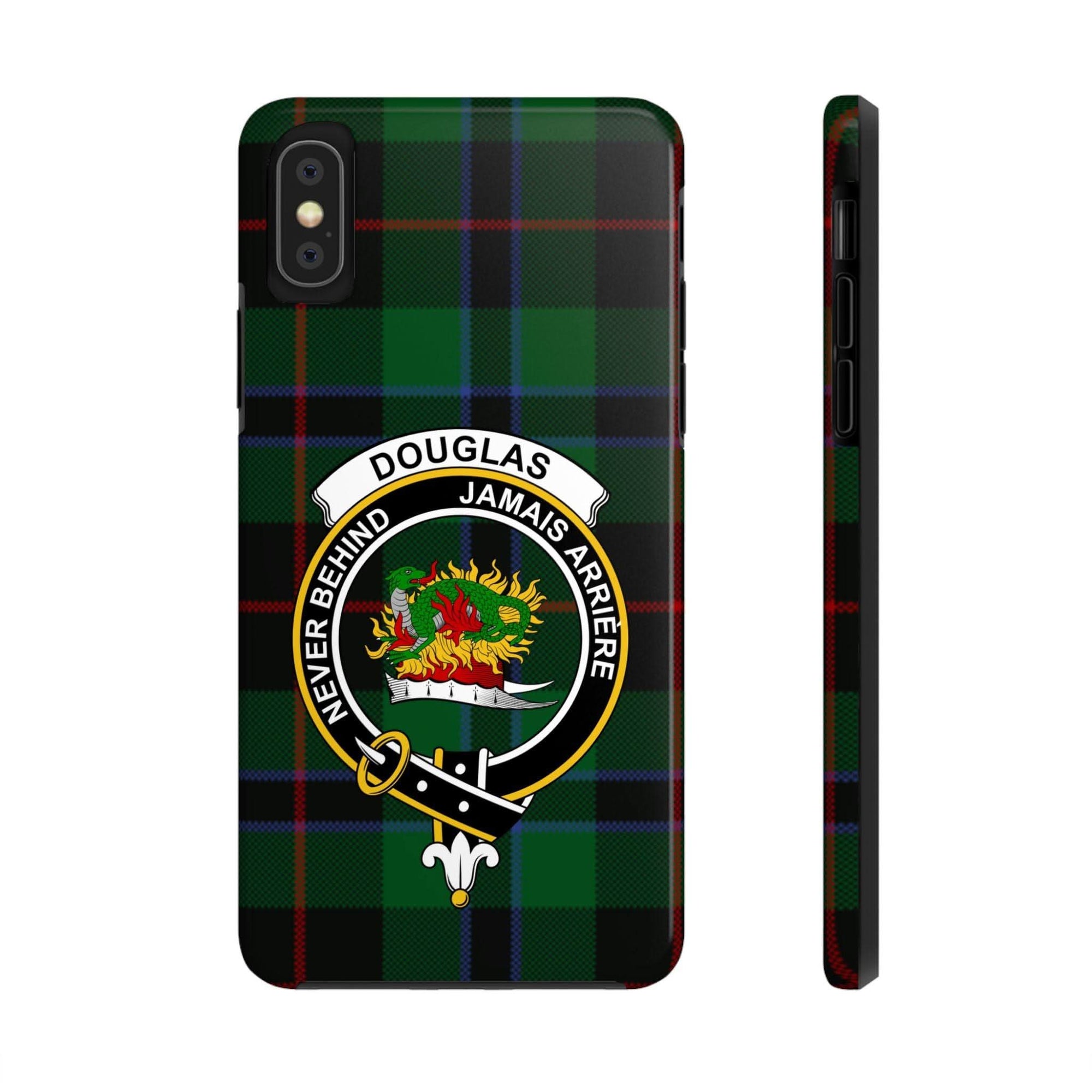 Douglas Clan Crest Tartan Design Cell Phone Case - Celtic Ancestry Gifts