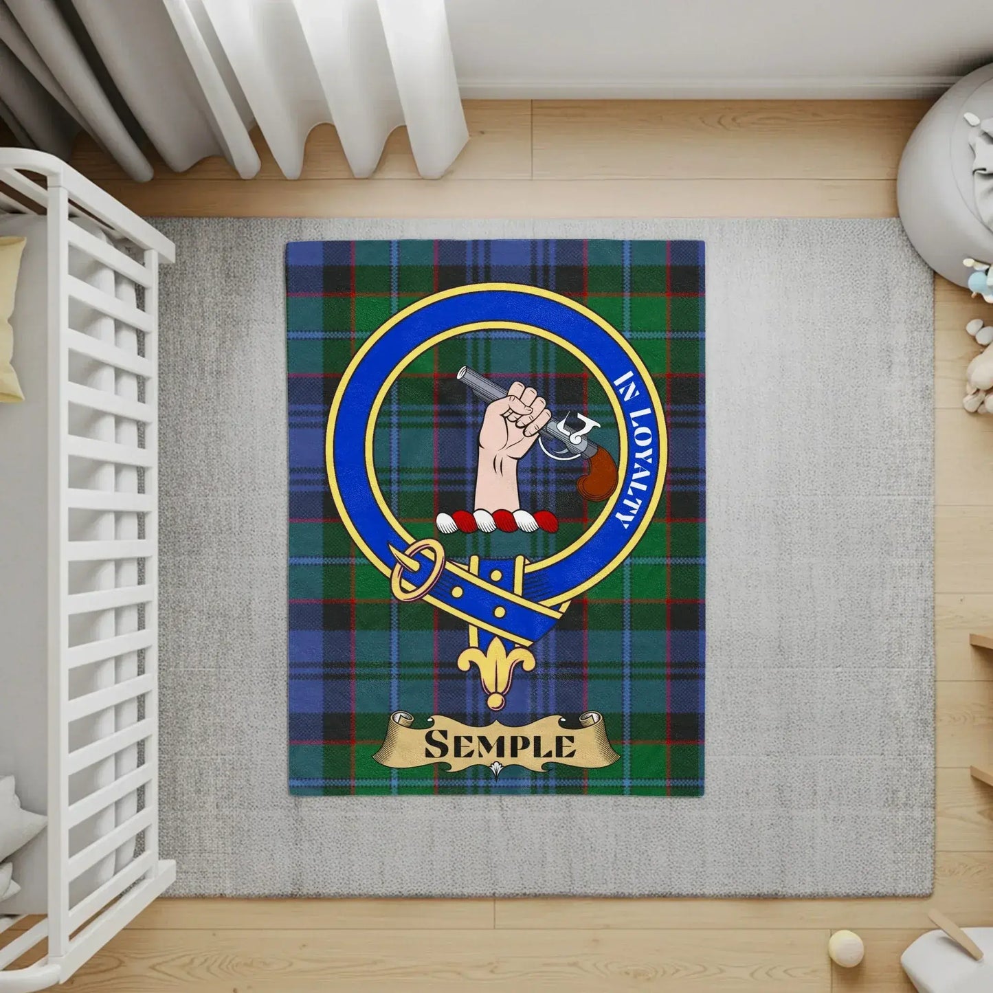 Scottish Tartan Plaid Personalized Rug product type