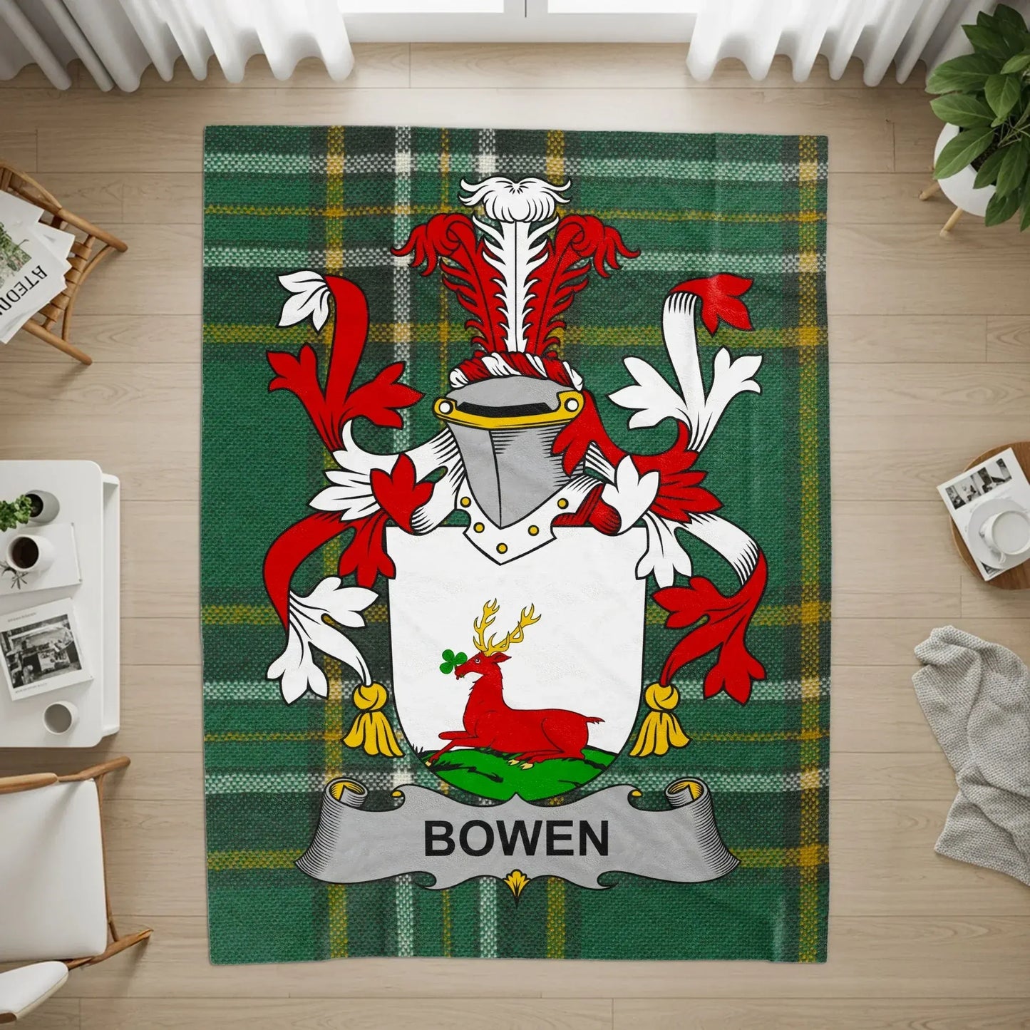Intricately Designed Bowen Family Crest Rug product type