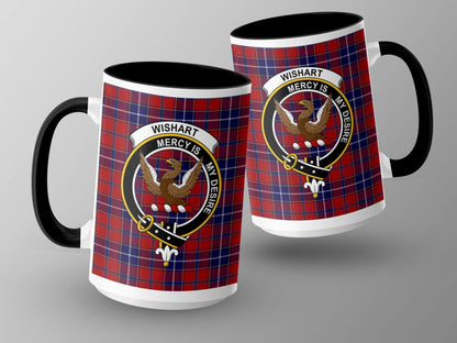 Wishart Clan Crest Tartan Scottish Heritage Mug - Living Stone Gifts