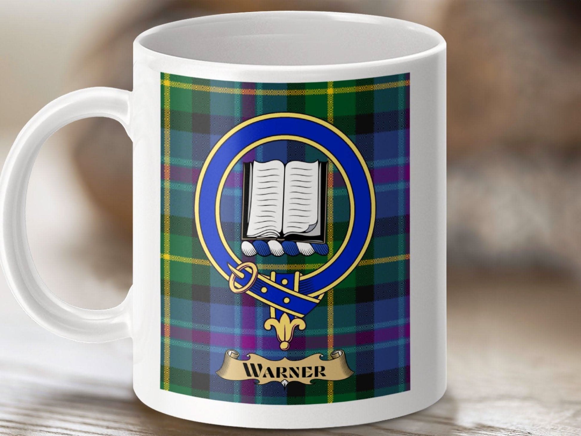 Warner Clan Tartan Mug Personalized Gift product type