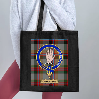 Duncanson clan scottish tartan Tote Bag - Living Stone Gifts