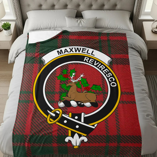 Maxwell Revresco Plaid Emblem Design Blanket product