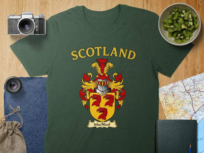 Scotland MacNicol Family Crest Green T-shirt product