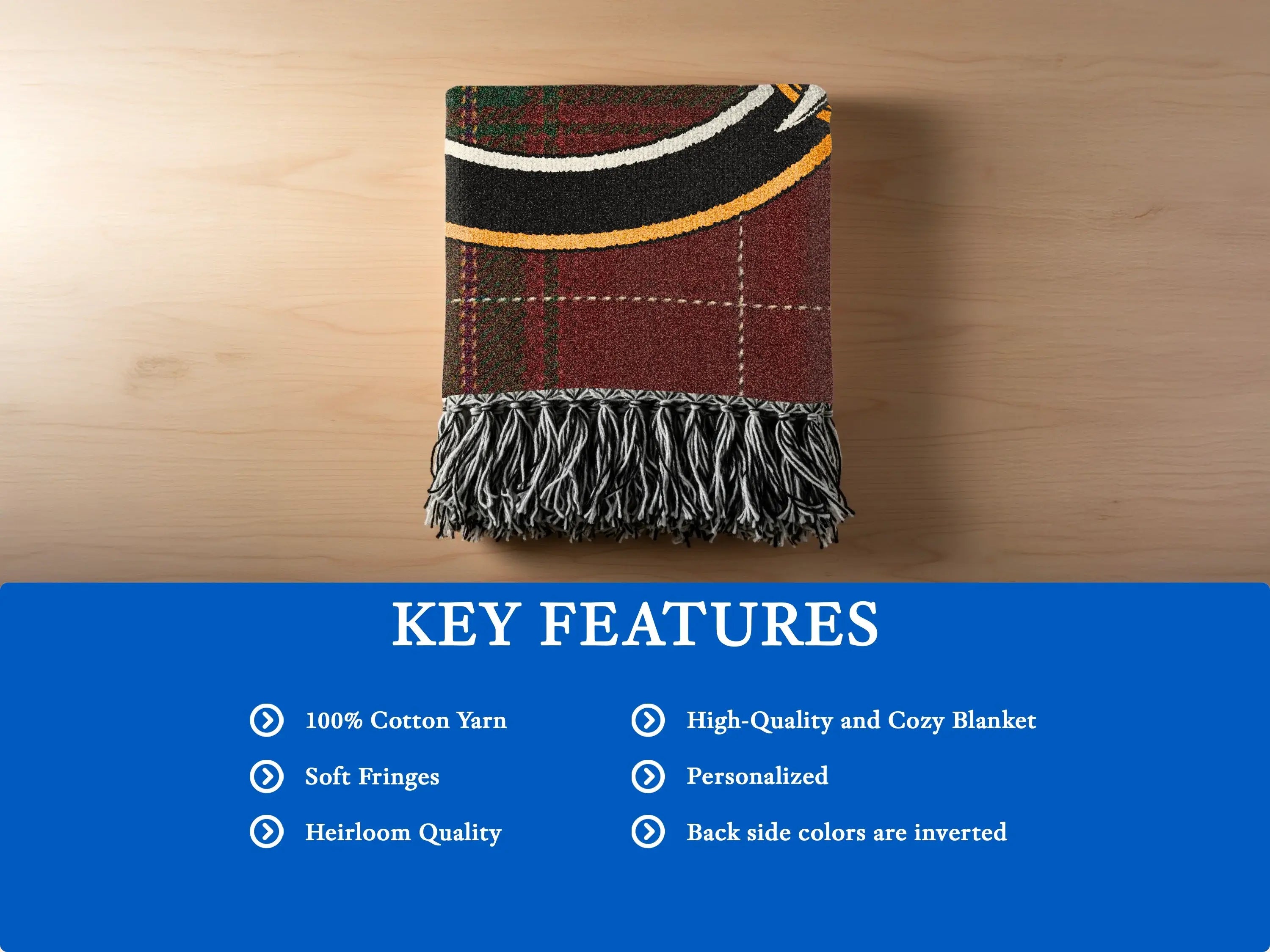 High-Quality Personalized Heirloom Cozy Blanket