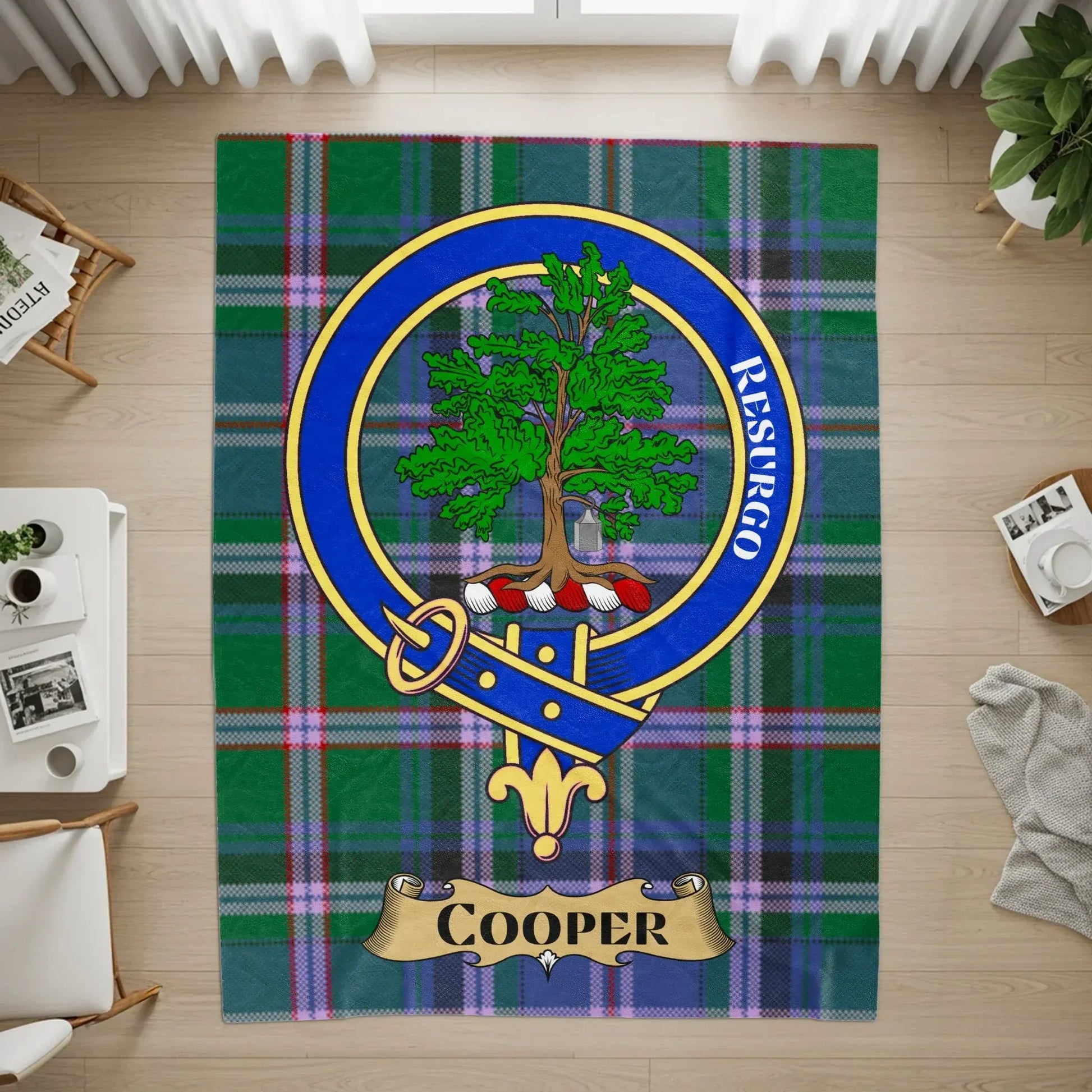 Cooper Resurgo Tartan Plaid Crest Blanket product