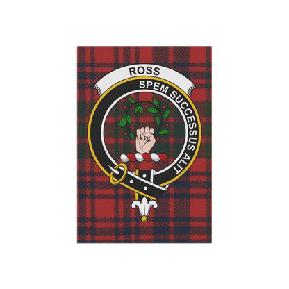 Ross Clan Scottish Tartan Crest Garden Flag