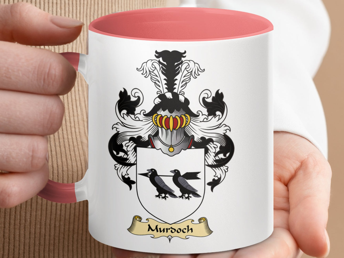 Scottish Clan Murdoch Surname Coat of Arms Mug - Living Stone Gifts