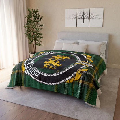 Carroll Surname Irish Coat Of Arms Tartan Blanket