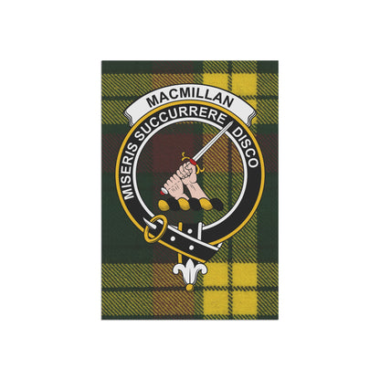 MacMillan Clan Scottish Tartan Crest Garden Flag