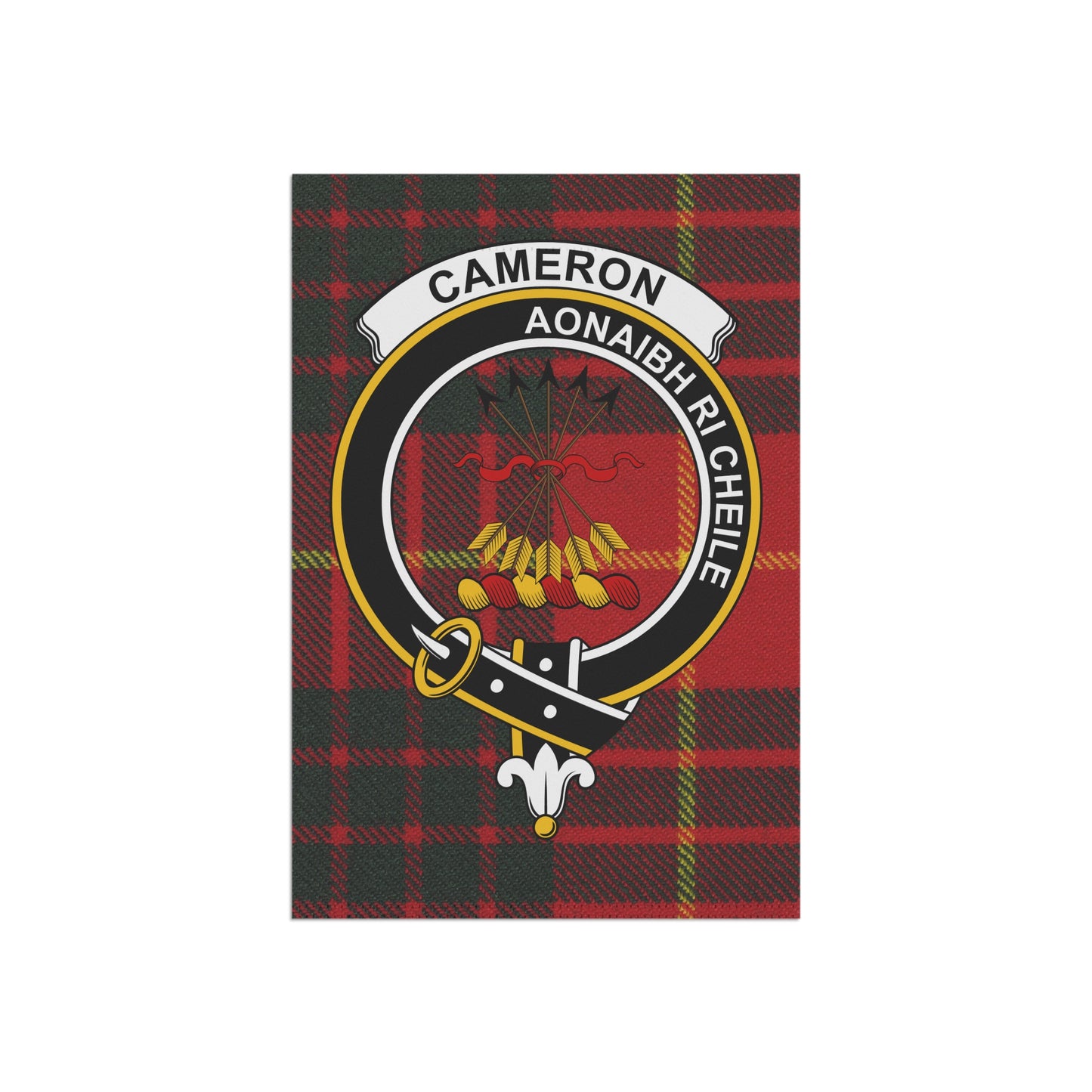 Cameron Clan Scottish Clan Scottish Tartan Crest Garden Flag