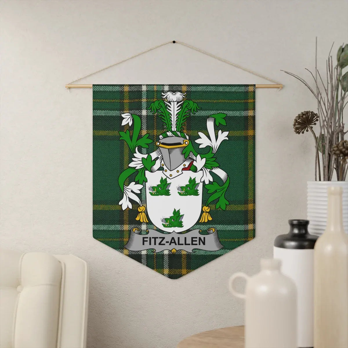 Fitz-Allen Family Crest Wall Hanging Decoration product