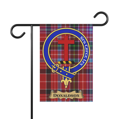 Donaldson Clan Scottish Tartan Crest Garden Flag