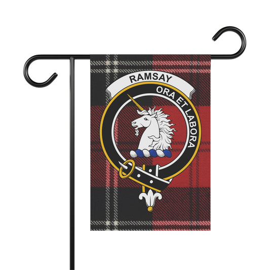 Ramsay Clan Scottish Tartan Crest Garden Flag