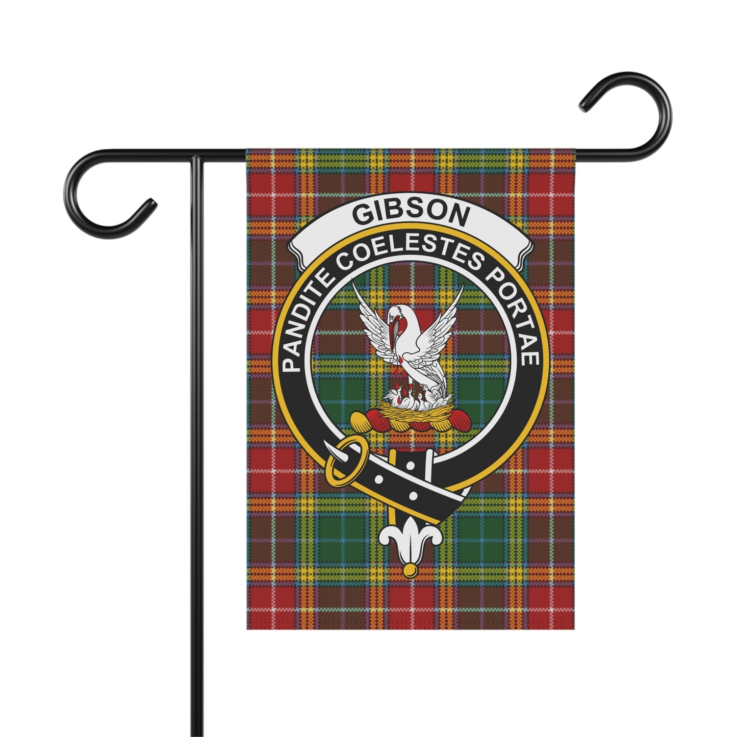 Gibson Clan Scottish Tartan Crest Garden Flag