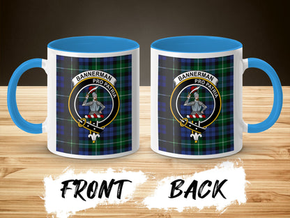 Patriotic Scottish Tartan Bannerman Design Coffee Mug - Living Stone Gifts