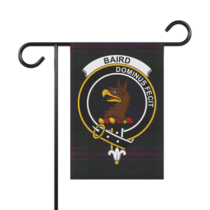 Baird Clan Scottish Tartan Crest Garden Flag