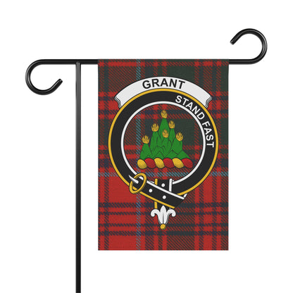 Grant Clan Scottish Tartan Crest Garden Flag