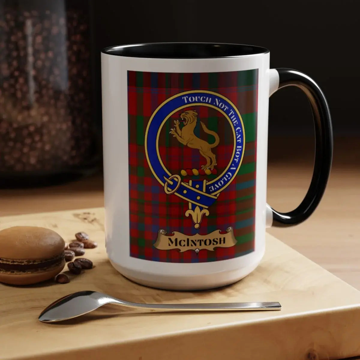Clan McIntosh Family Crest Scottish Tartan Mug Product