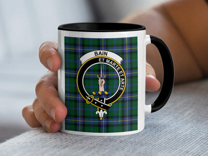 Scottish Clan Bain Et Marte Et Arte Crest Mug - Living Stone Gifts