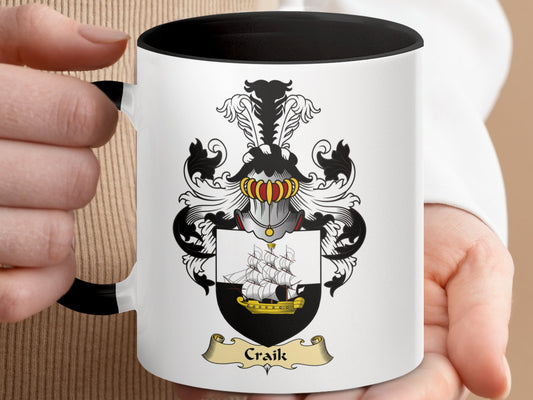 Clan Craik Scottish Clan Accent Coffee Mug - Living Stone Gifts