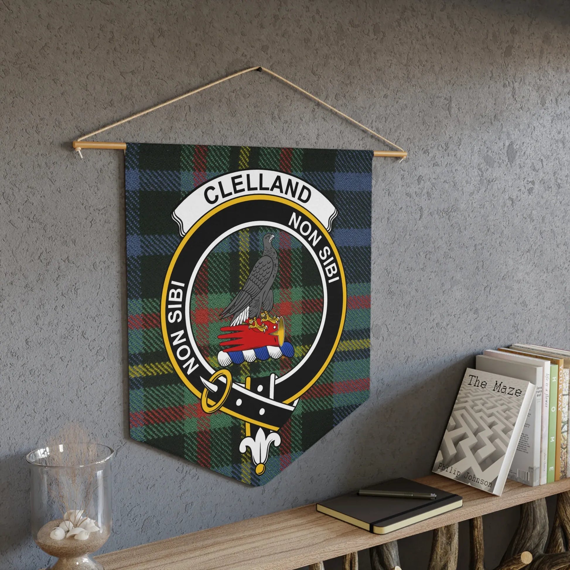 Clan Clelland Wall Hanging Banner Highland Crest product type