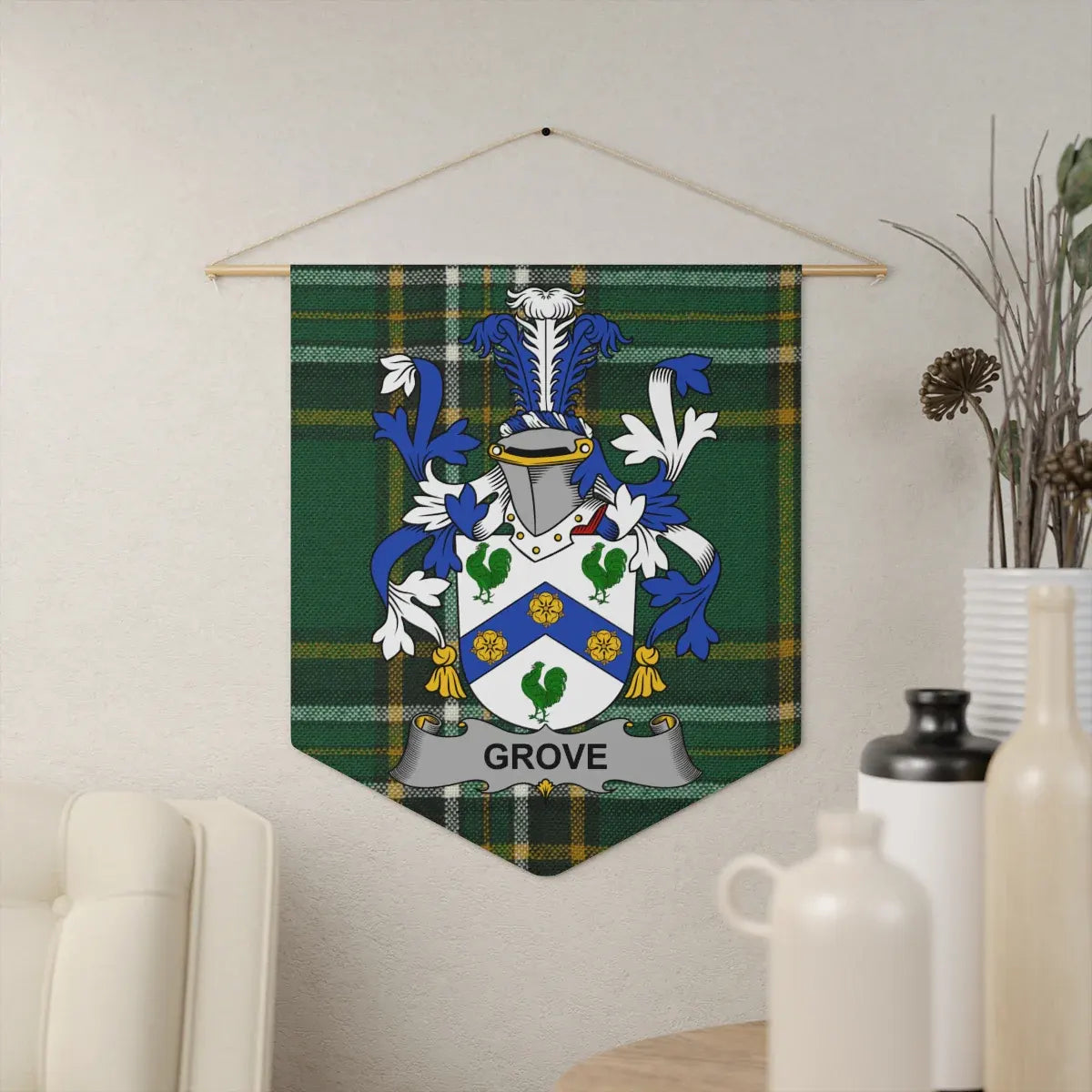 Custom Family Crest Wall Tapestry Decor Product