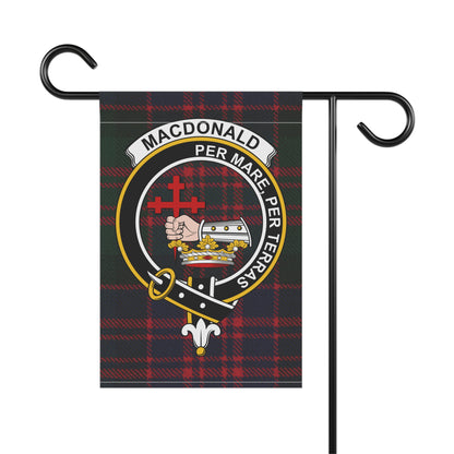 MacDonald Clan Scottish Tartan Crest Garden Flag