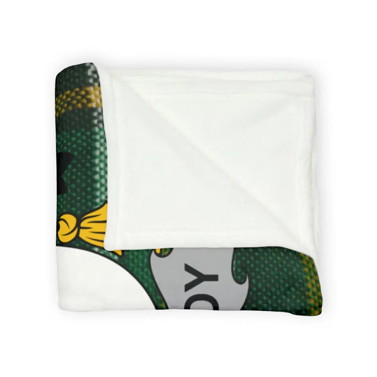 Cozy White and Green Patterned Blanket product
