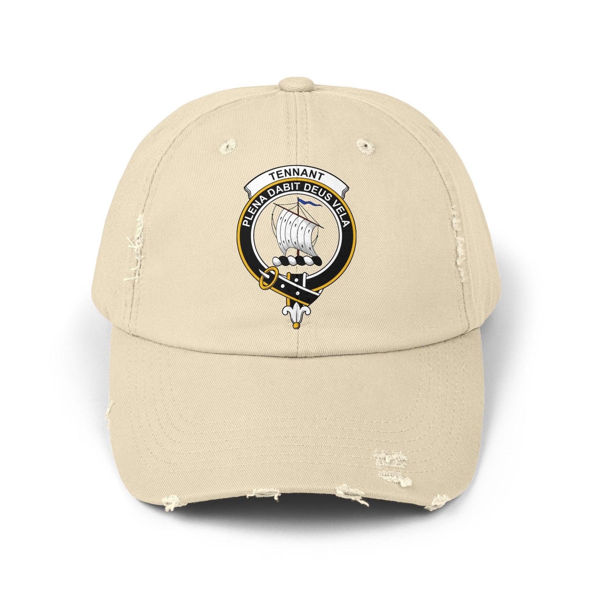 Tennant Clan Crest Scottish Distressed Baseball Cap - Celtic Ancestry Gifts