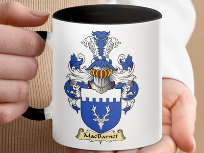 MacBarnet Family Crest Coat of Arms Display Mug - Living Stone Gifts