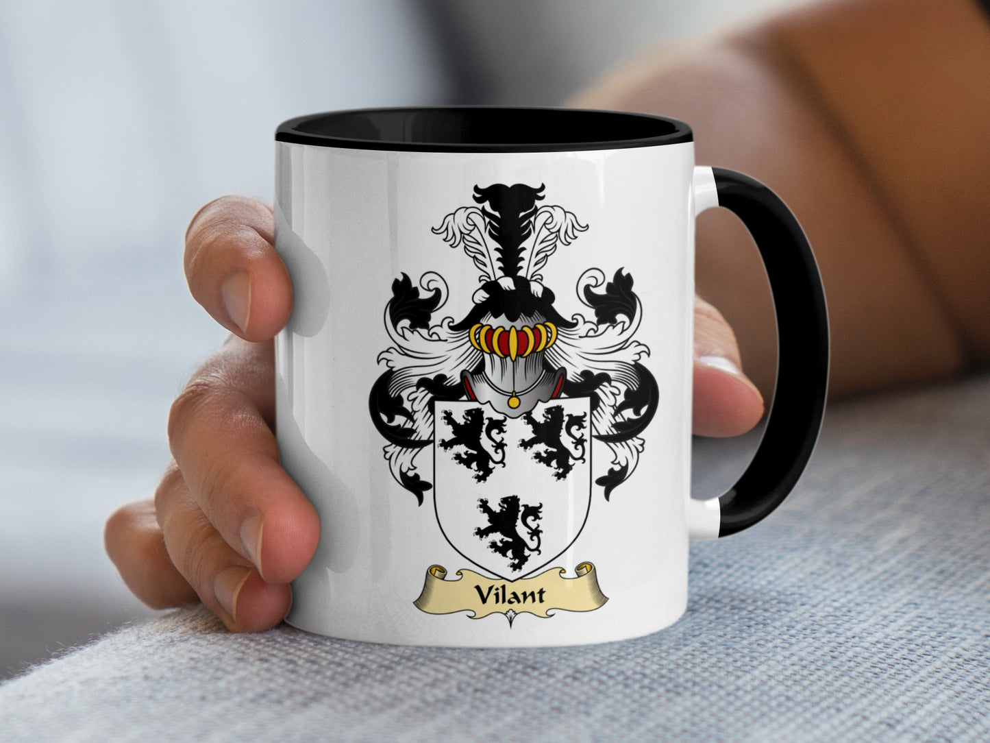 Clan Vilant Scottish Coat of Arms Mug - Living Stone Gifts