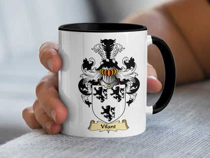 Clan Vilant Scottish Coat of Arms Mug - Living Stone Gifts