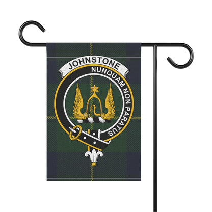 Johnstone Clan Scottish Tartan Crest Garden Flag