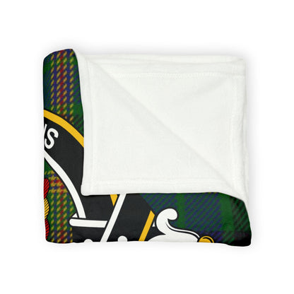 Maitland Clan Tartan Blanket – Scottish Crest Throw, Soft & Cozy