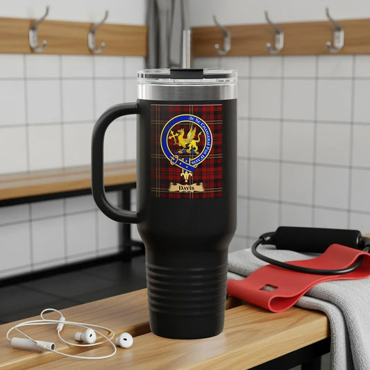 Black Mug with Plaid Background Gym Locker Room Product