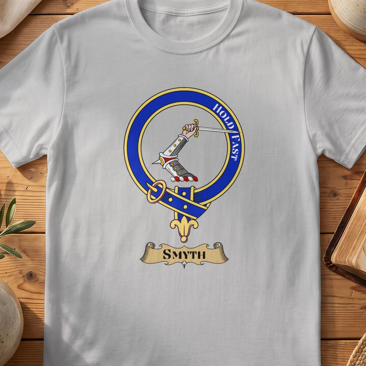 Smyth Scottish clan crest T-shirt in Sport Grey