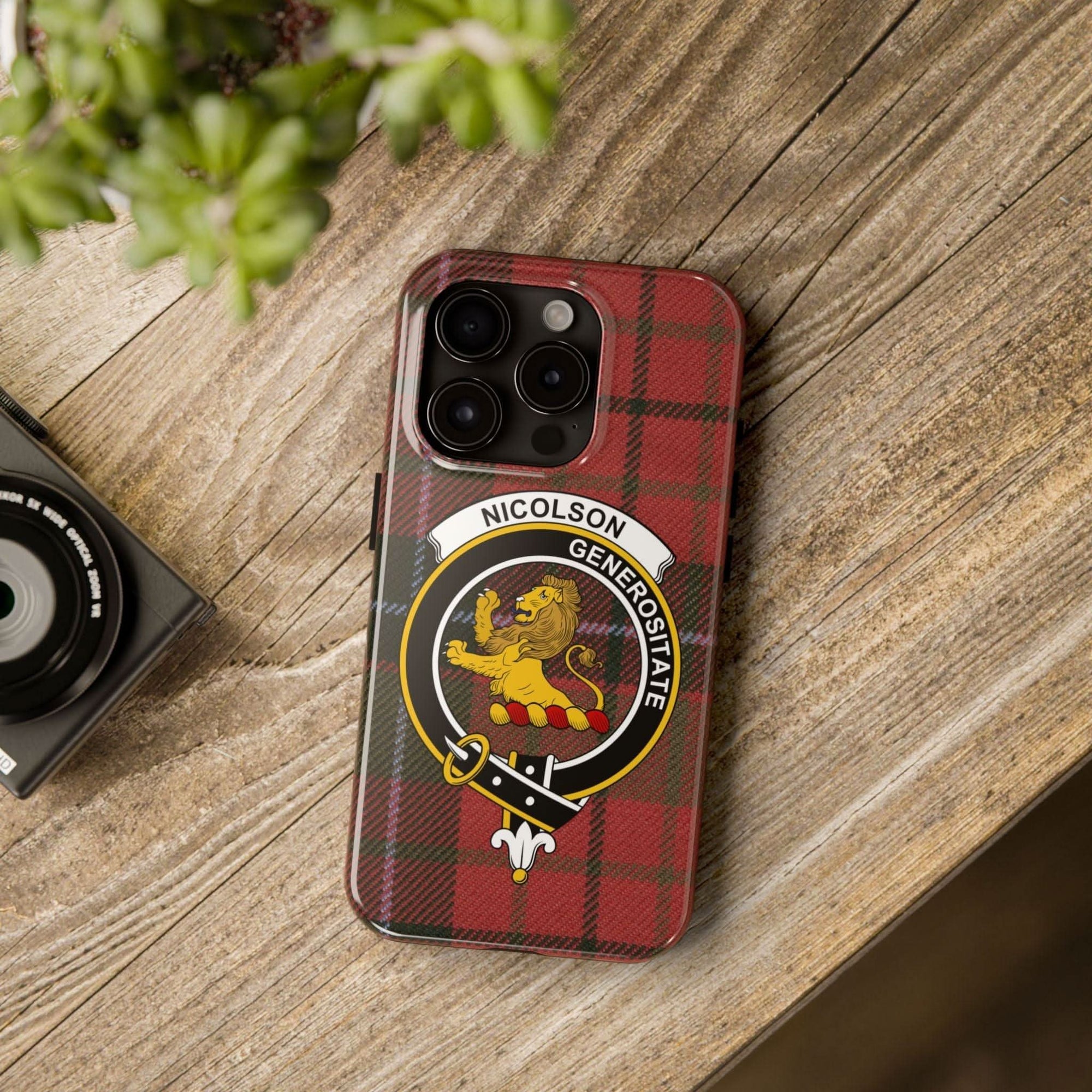 Nicolson Clan Scottish Tartan Cell Phone Case - Celtic Ancestry Gifts