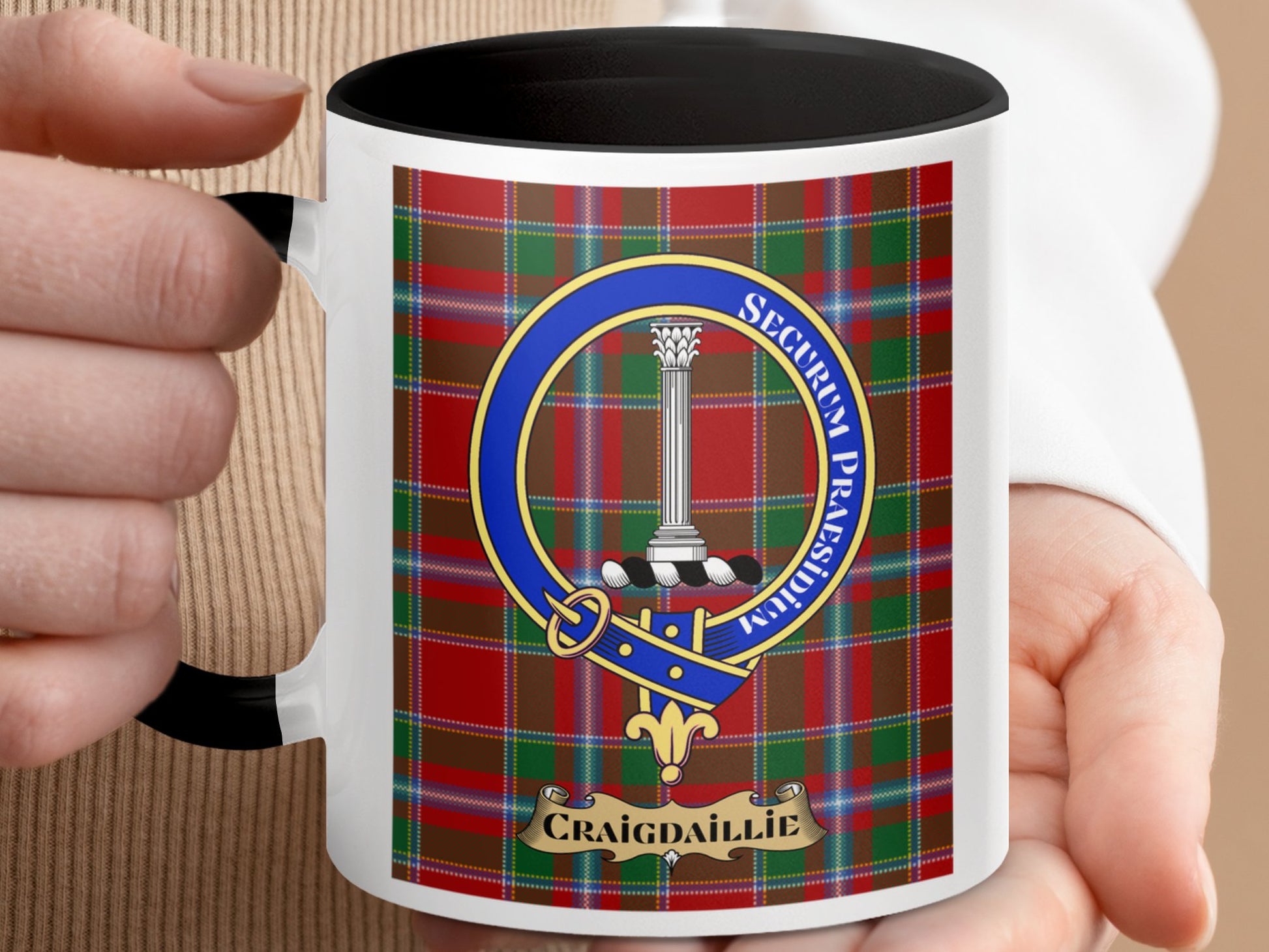 Craigdaillie Scottish Plaid Design Mug - Living Stone Gifts