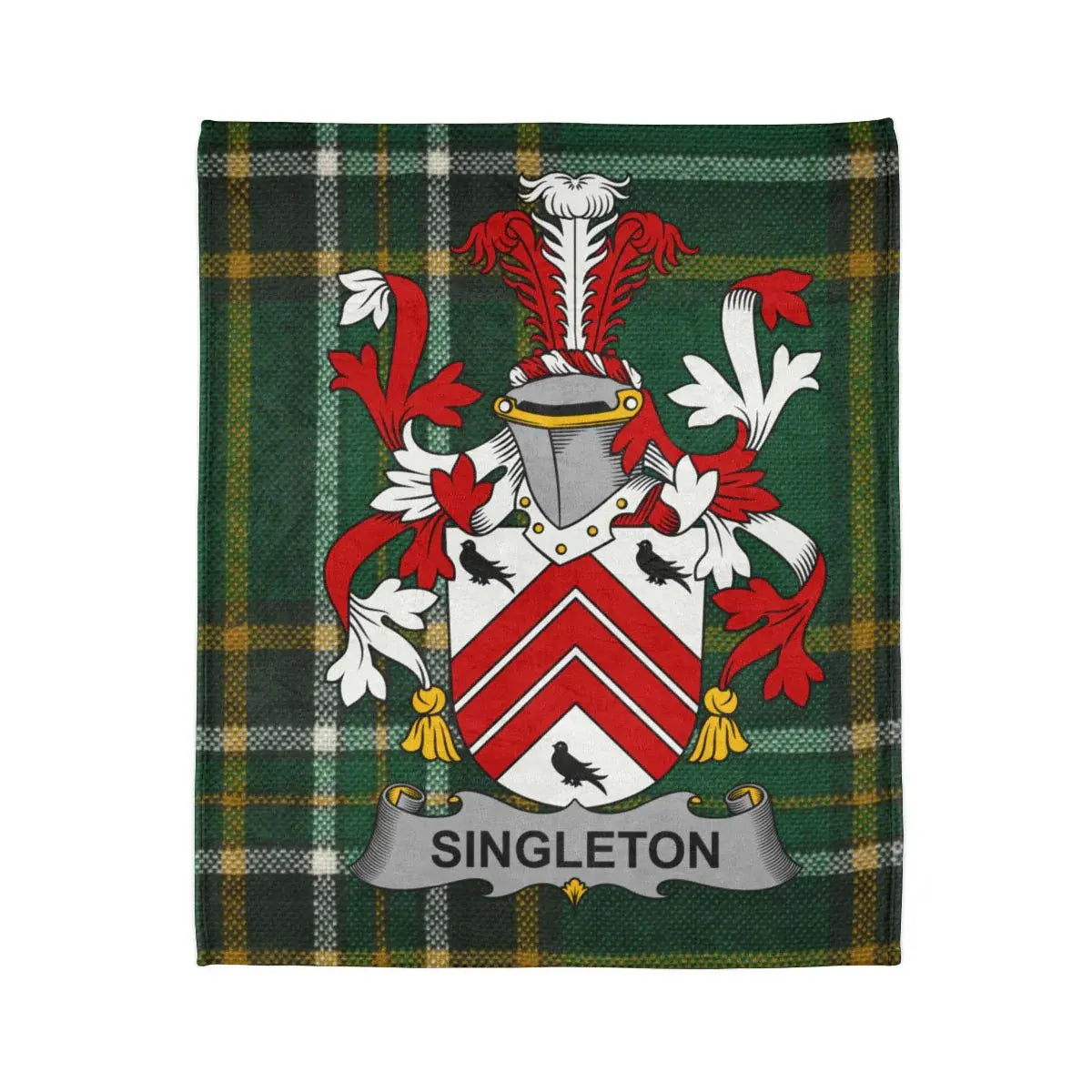 Singleton Family Crest Tartan Blanket product
