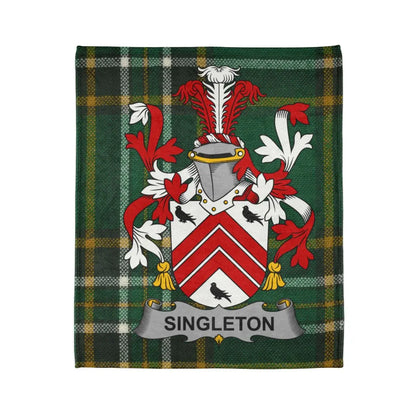 Singleton Family Crest Tartan Blanket product